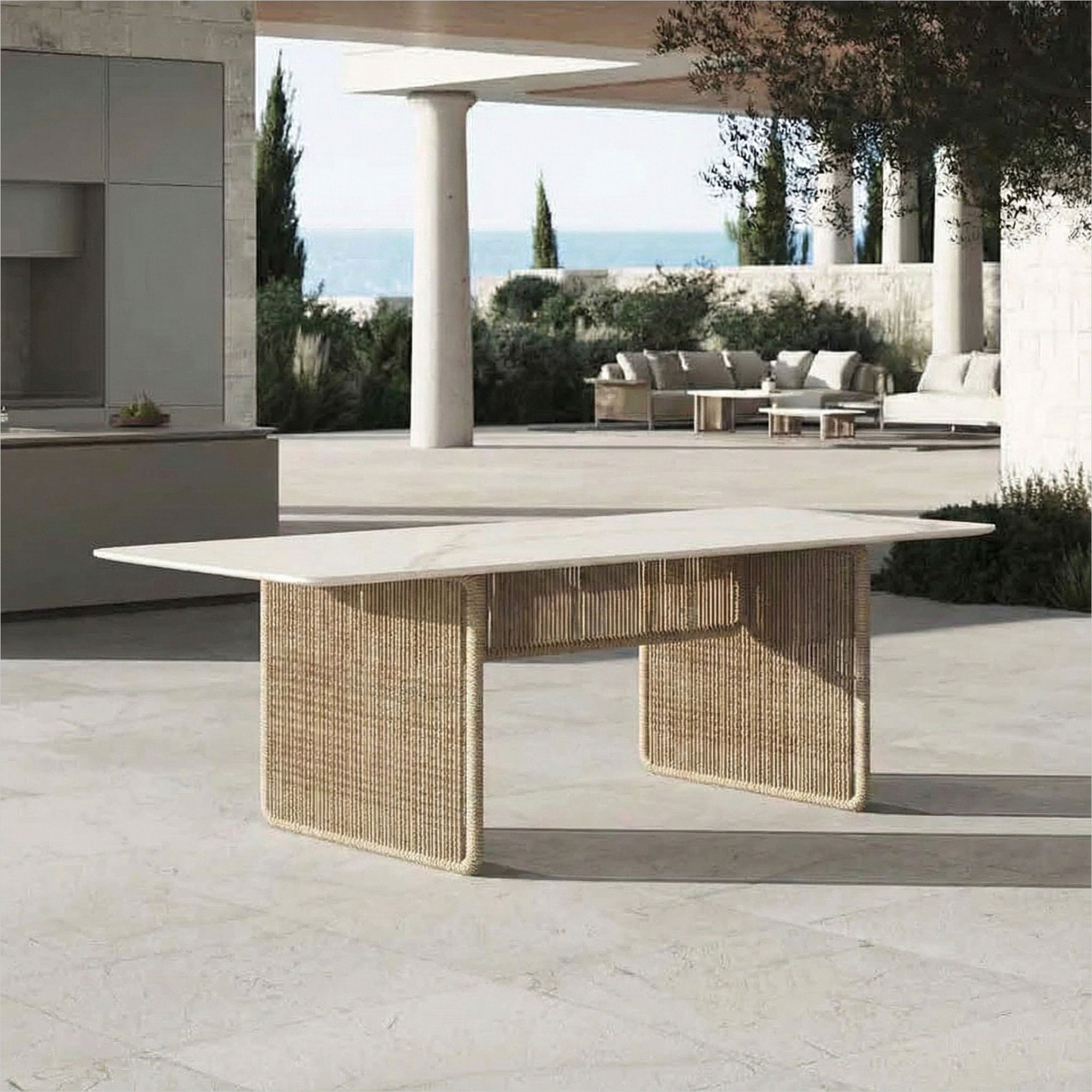 Lotus Dining Table - Natural