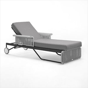 Lotus Chaise Lounge - Grey