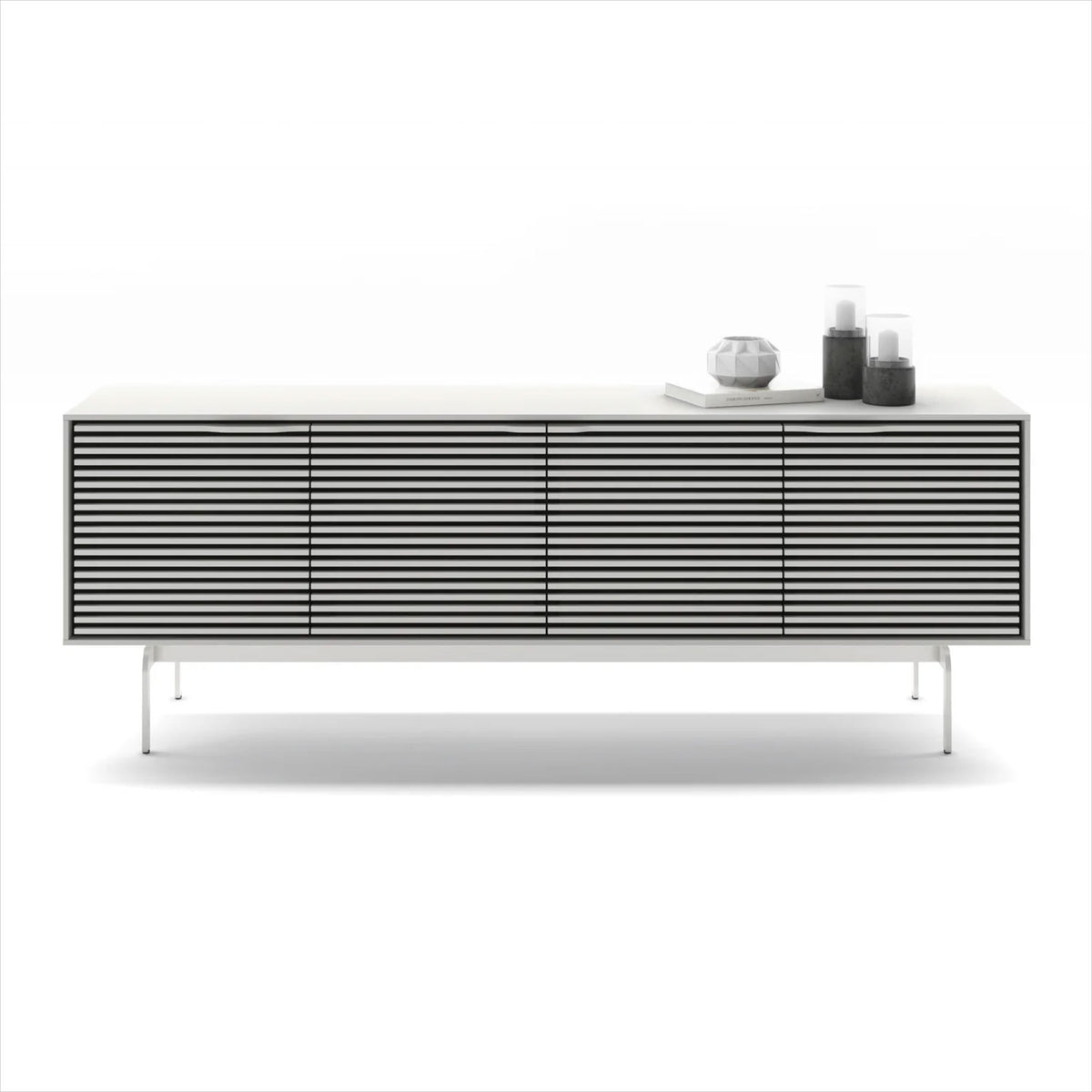 Align 7479 Media Cabinet - White - Console Base