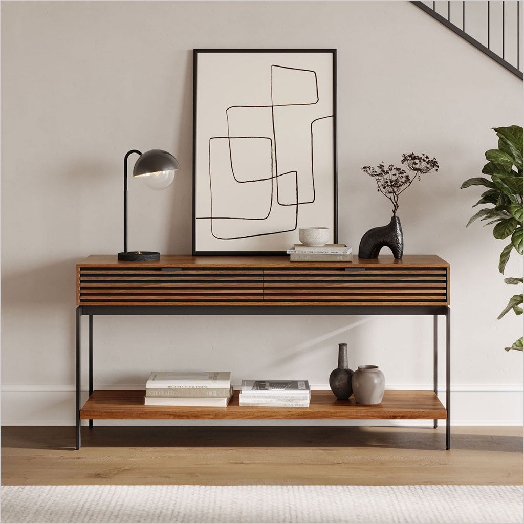 Cora Console Table - Walnut
