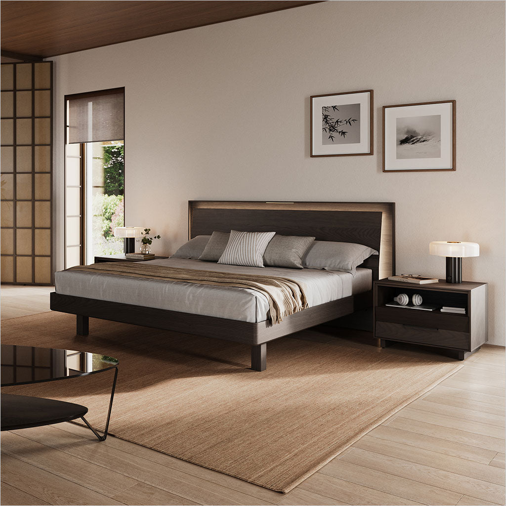 Kava Platform Bed - Toasted Oak