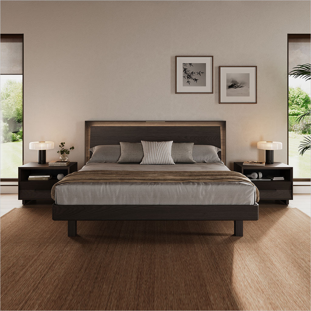 Kava Platform Bed - Toasted Oak
