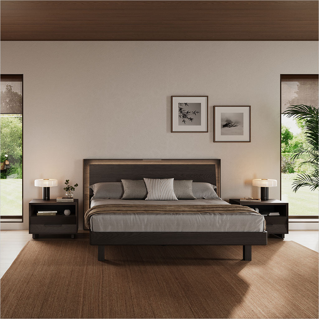 Kava Platform Bed - Toasted Oak