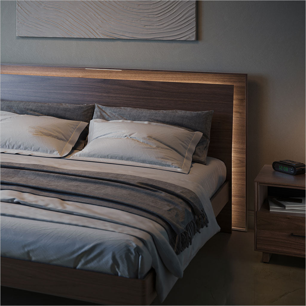 Kava Platform Bed - Walnut