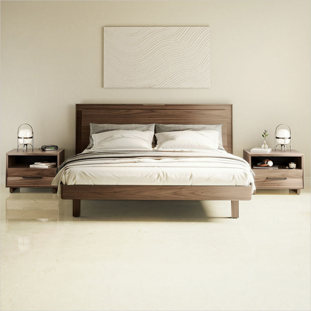 Kava Platform Bed - Walnut