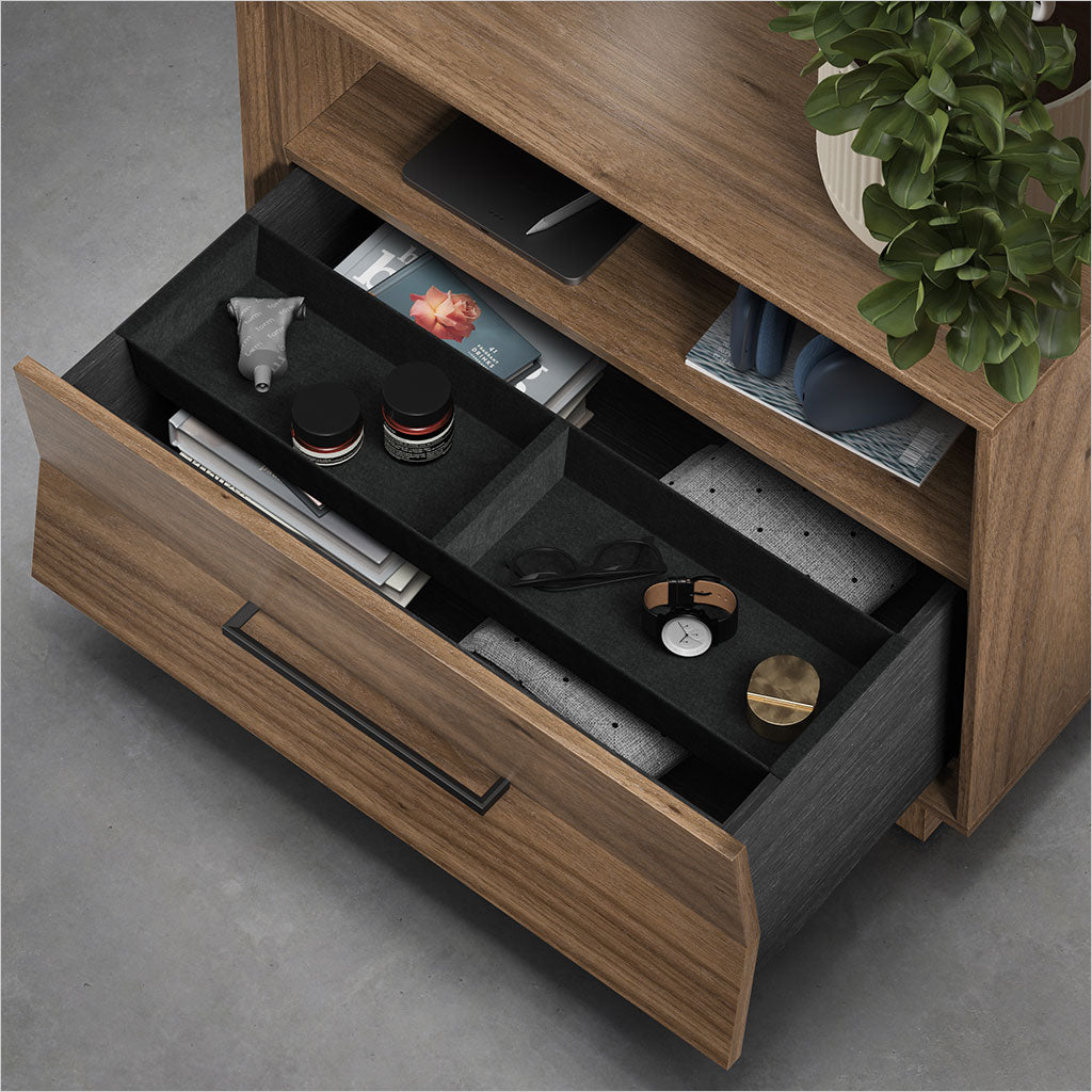 Kava Nightstand - 28 inch - Walnut