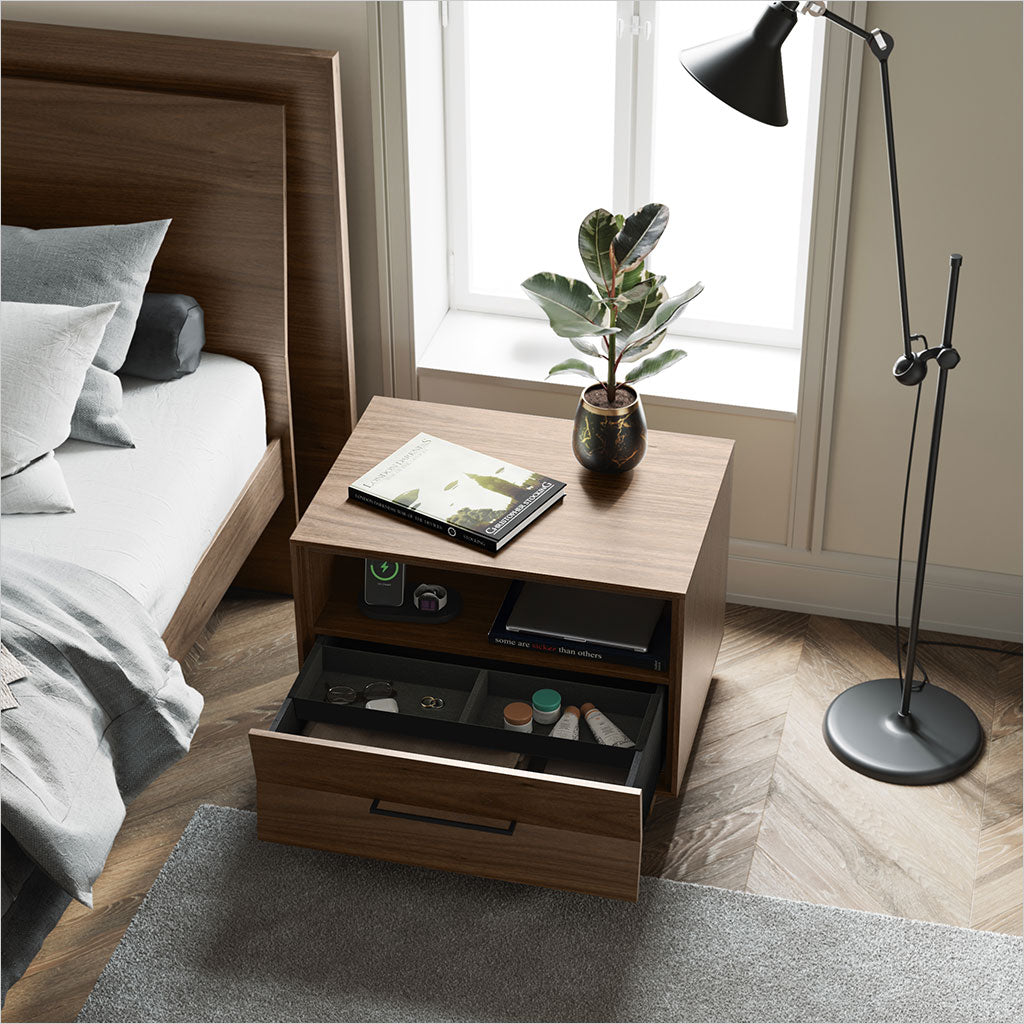 Kava Nightstand - 28 inch - Walnut