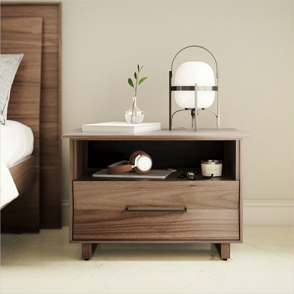 Kava Nightstand - 28 inch - Walnut