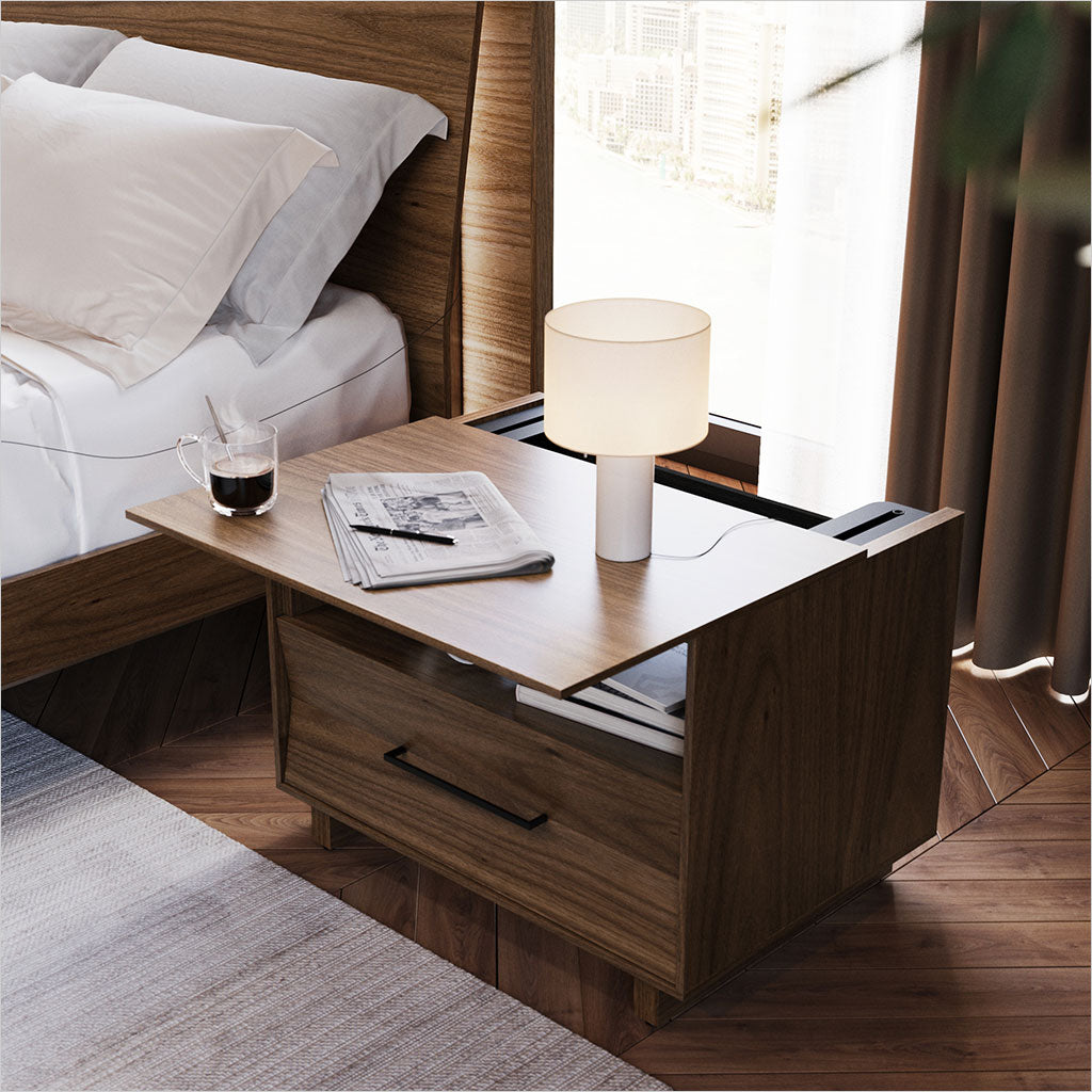 Kava Nightstand - 28 inch - Walnut