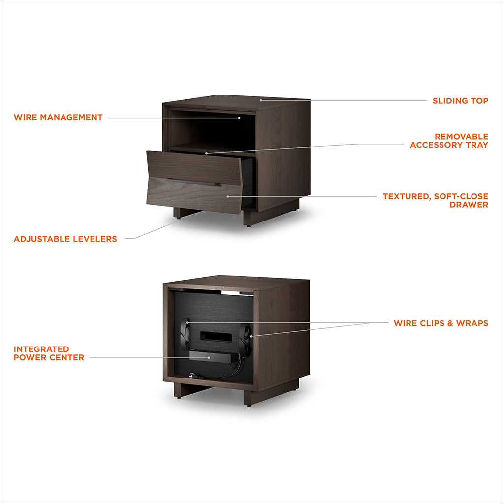 Kava Nightstand - 20 inch - Toasted Oak