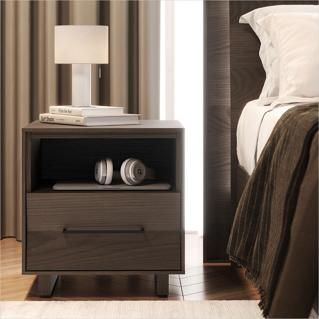 Kava Nightstand - 20 inch - Toasted Oak