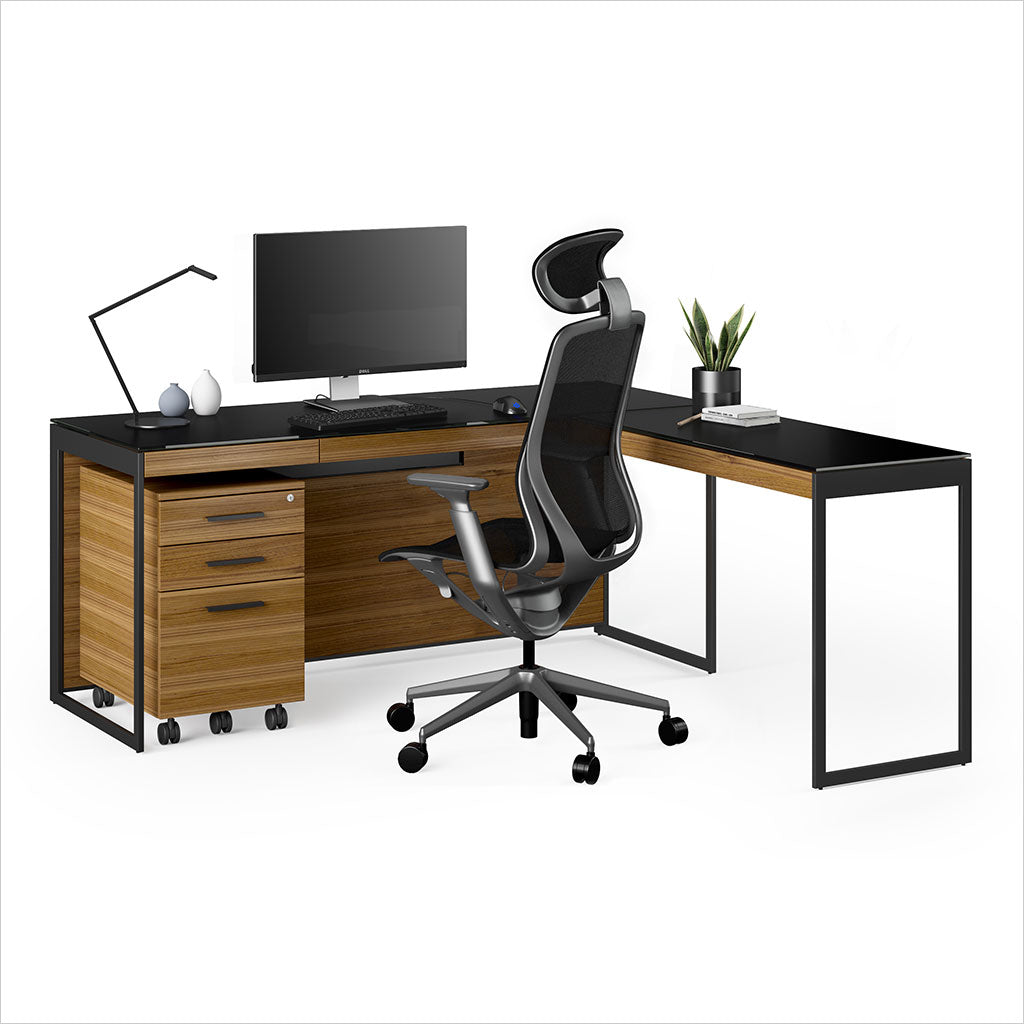 Sequel 20 Mobile File Cabinet 6107 - Walnut