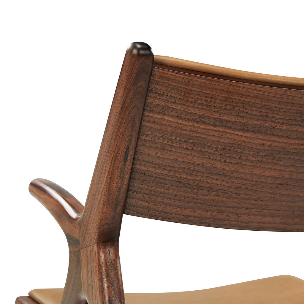 Wave Dining Armchair - Camel