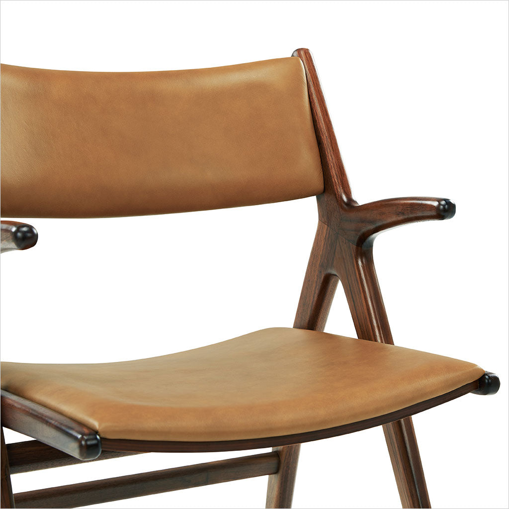 Wave Dining Armchair - Camel