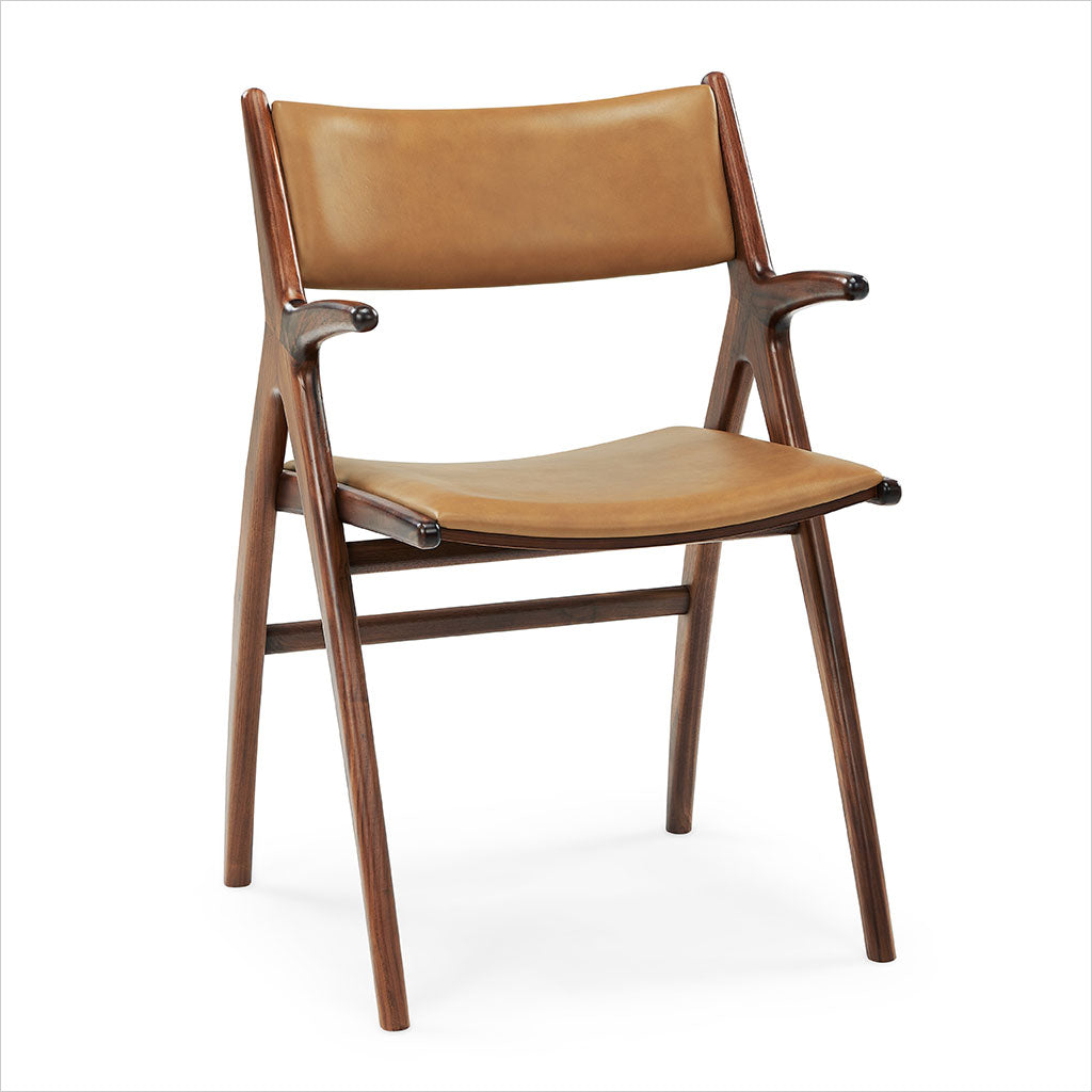 Wave Dining Armchair - Camel