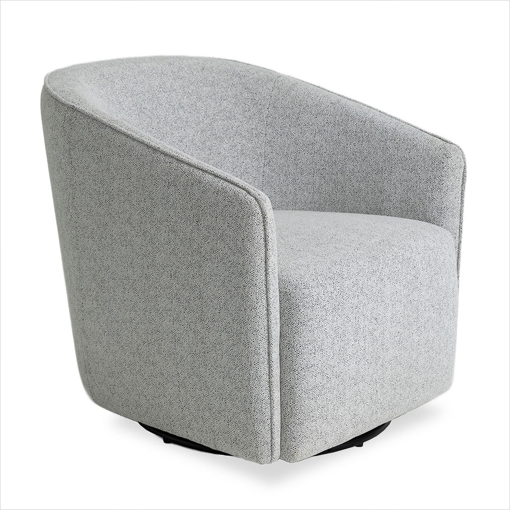 Regent Swivel Armchair - Off White Fabric