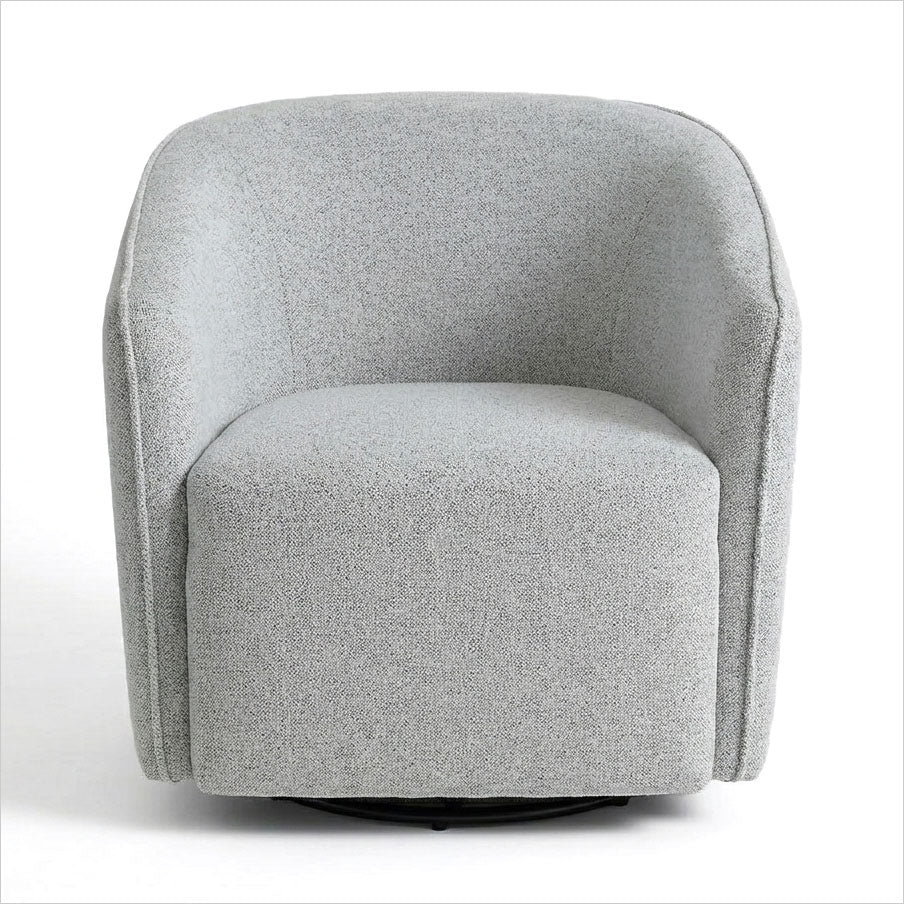 Regent Swivel Armchair - Off White Fabric