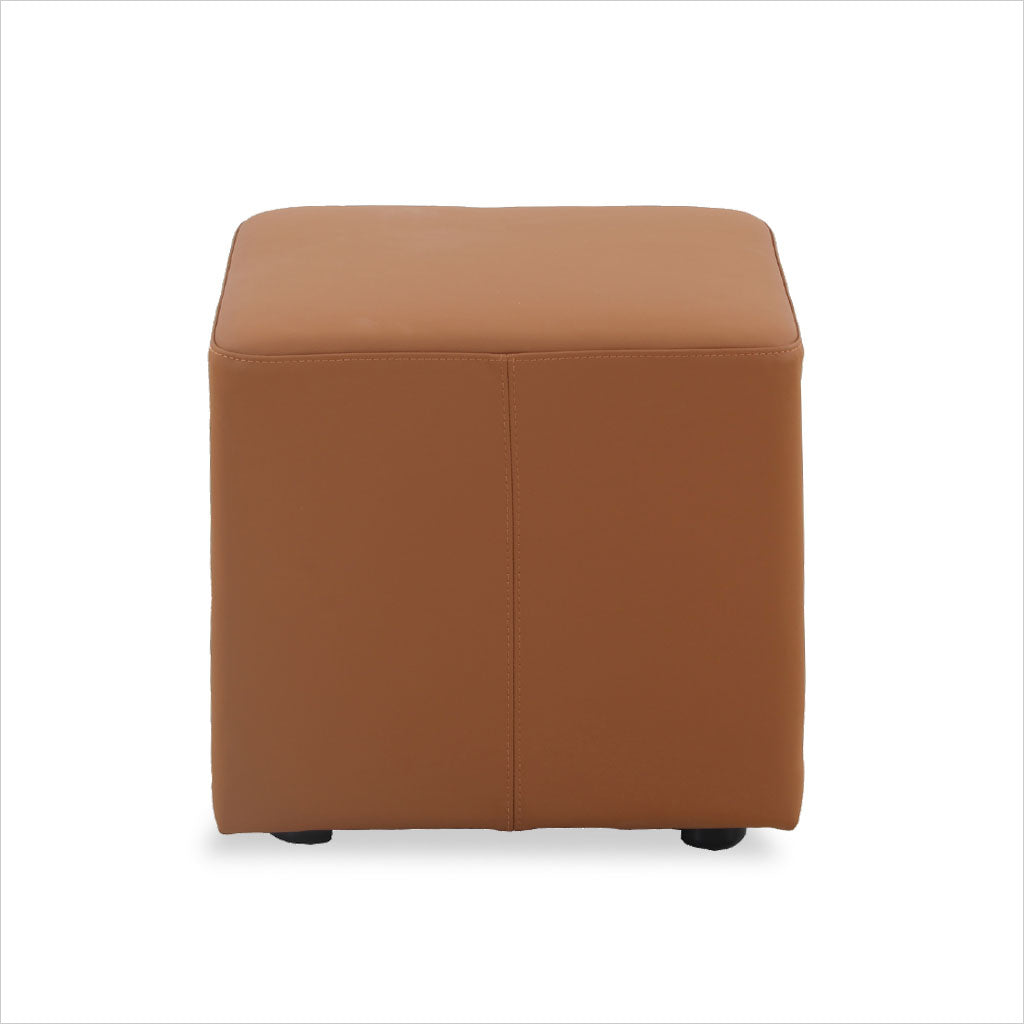 Wesson Square Ottoman - Whiskey