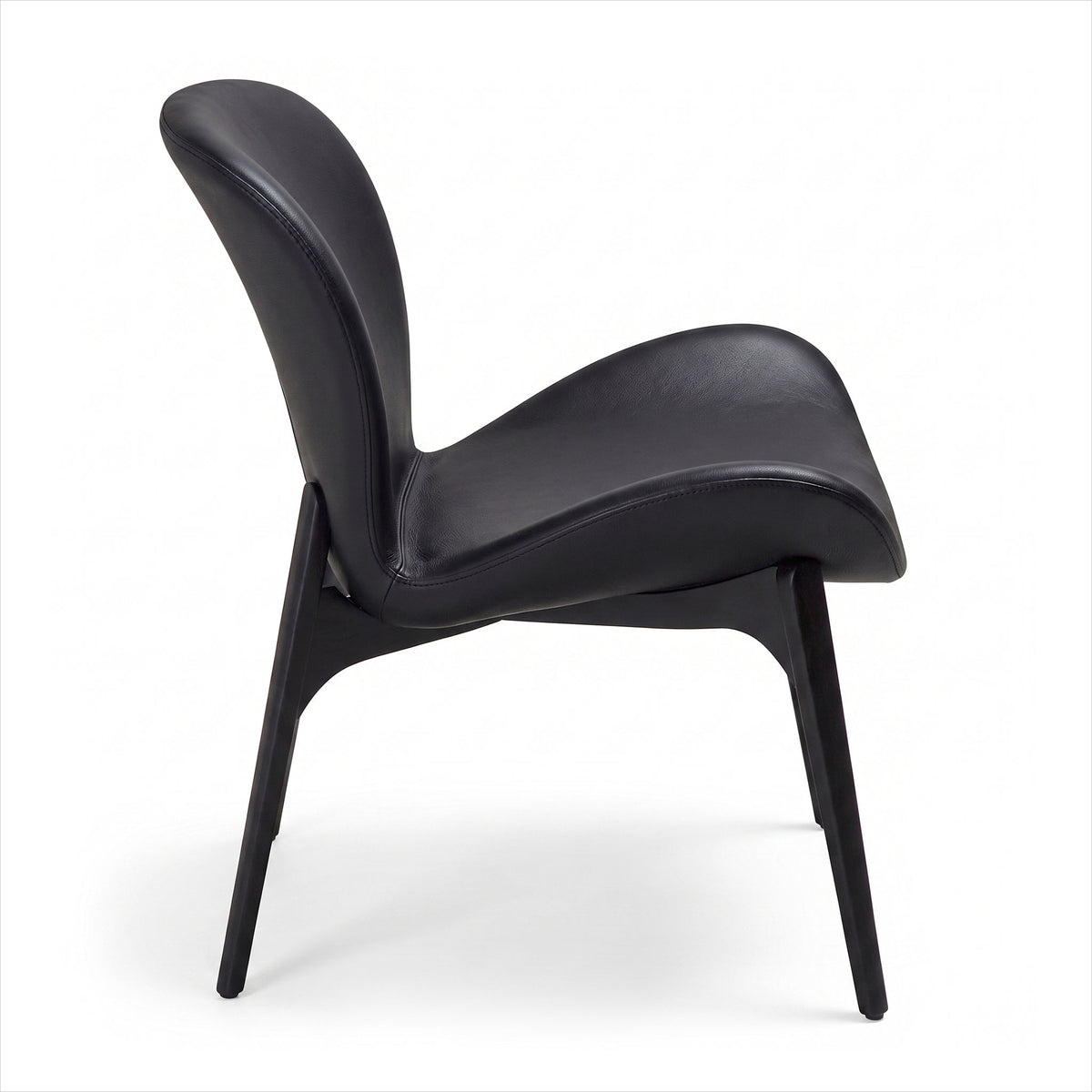 Epitome Occasional Chair - Black Leather