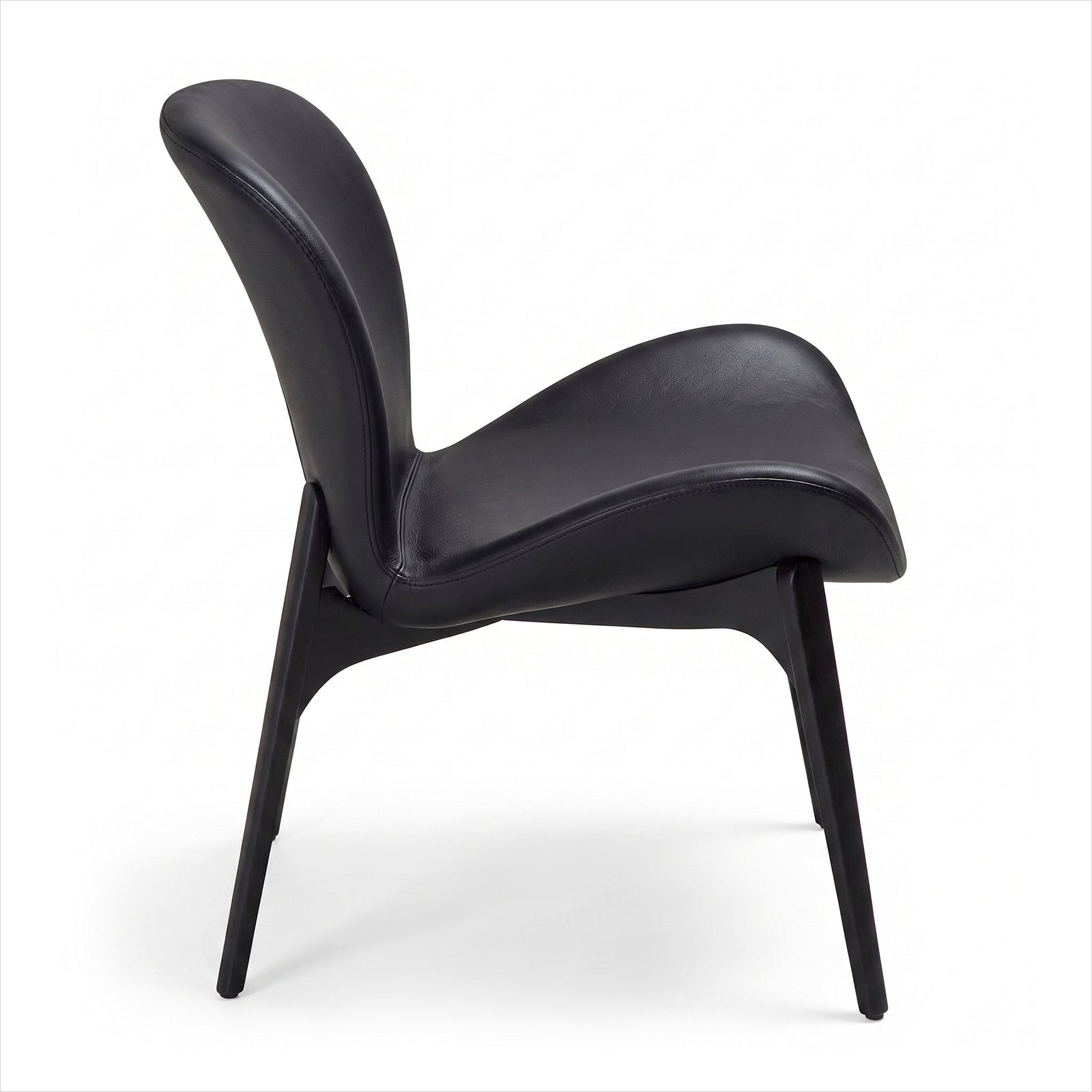 Epitome Occasional Chair - Black Leather