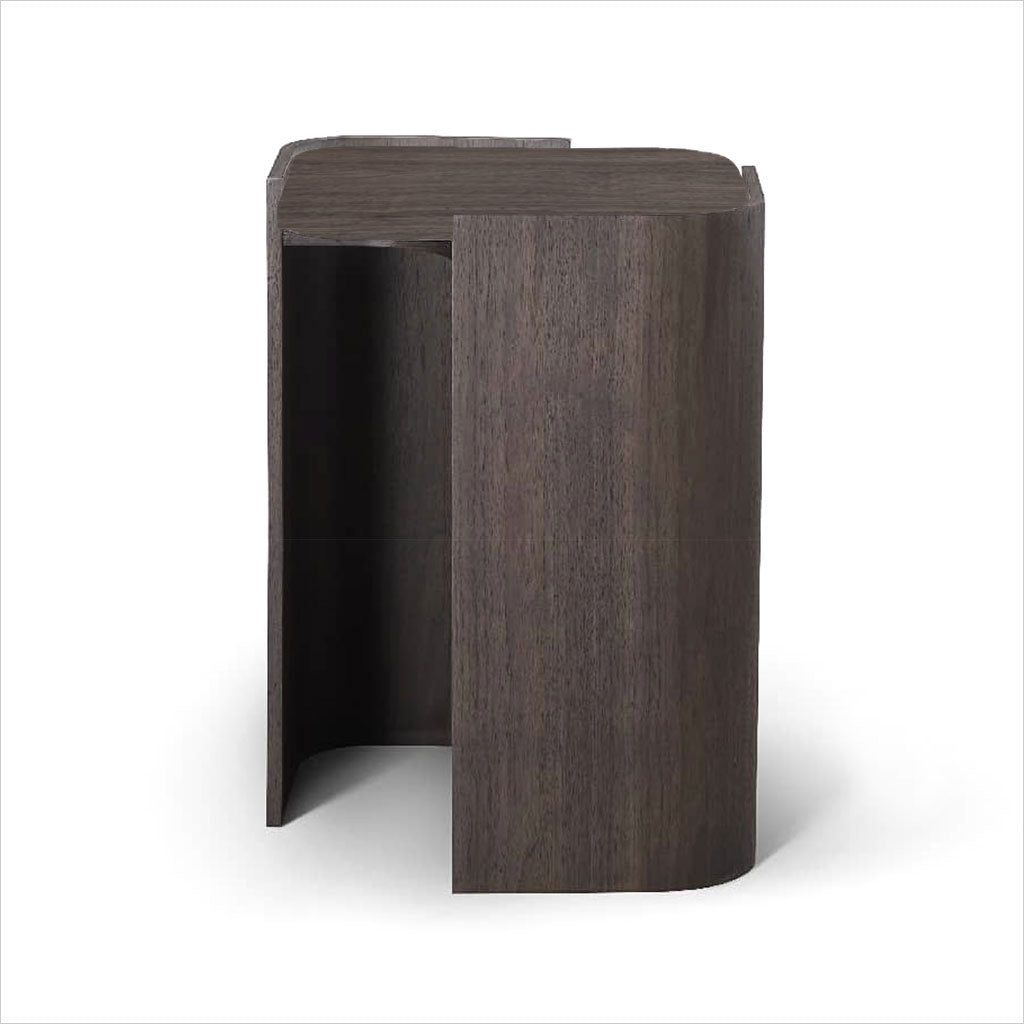 Corner End Table - Dark Walnut
