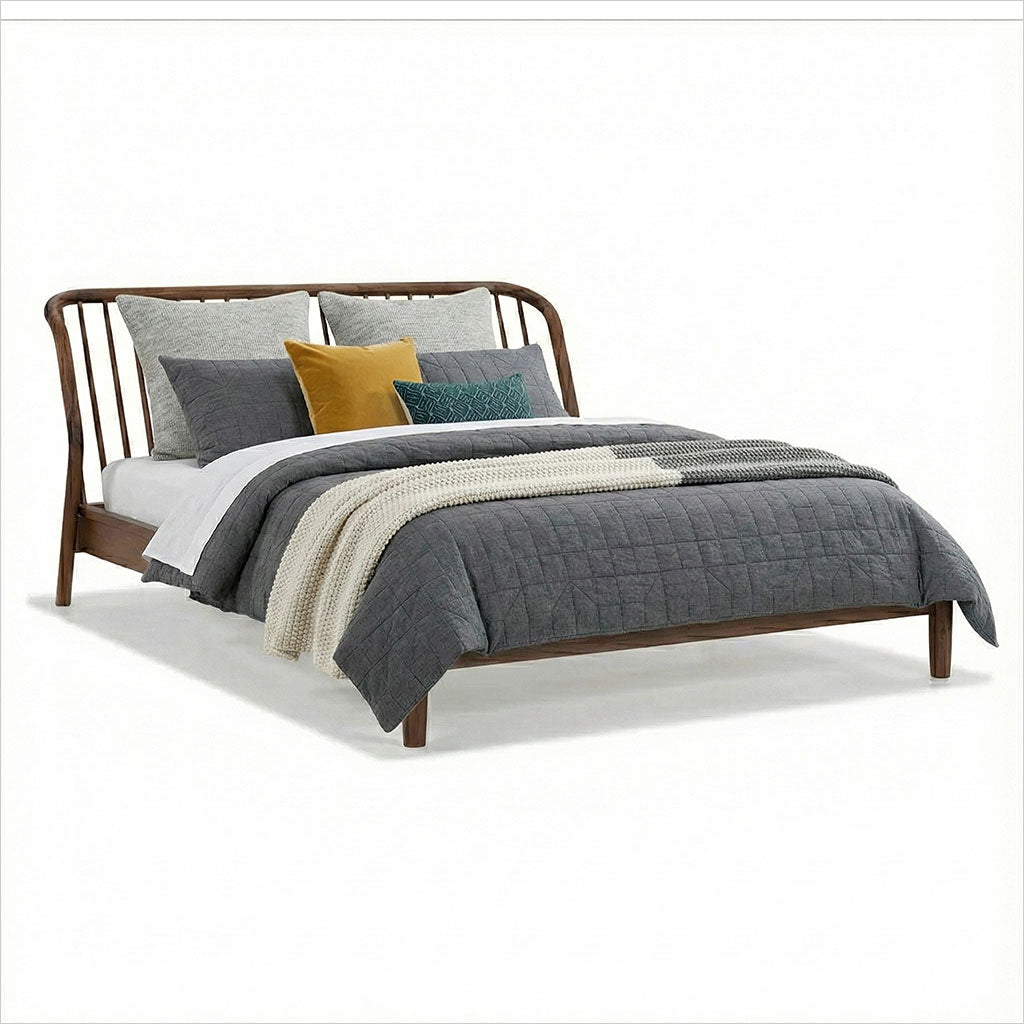 Lucerne Platform Bed - Walnut