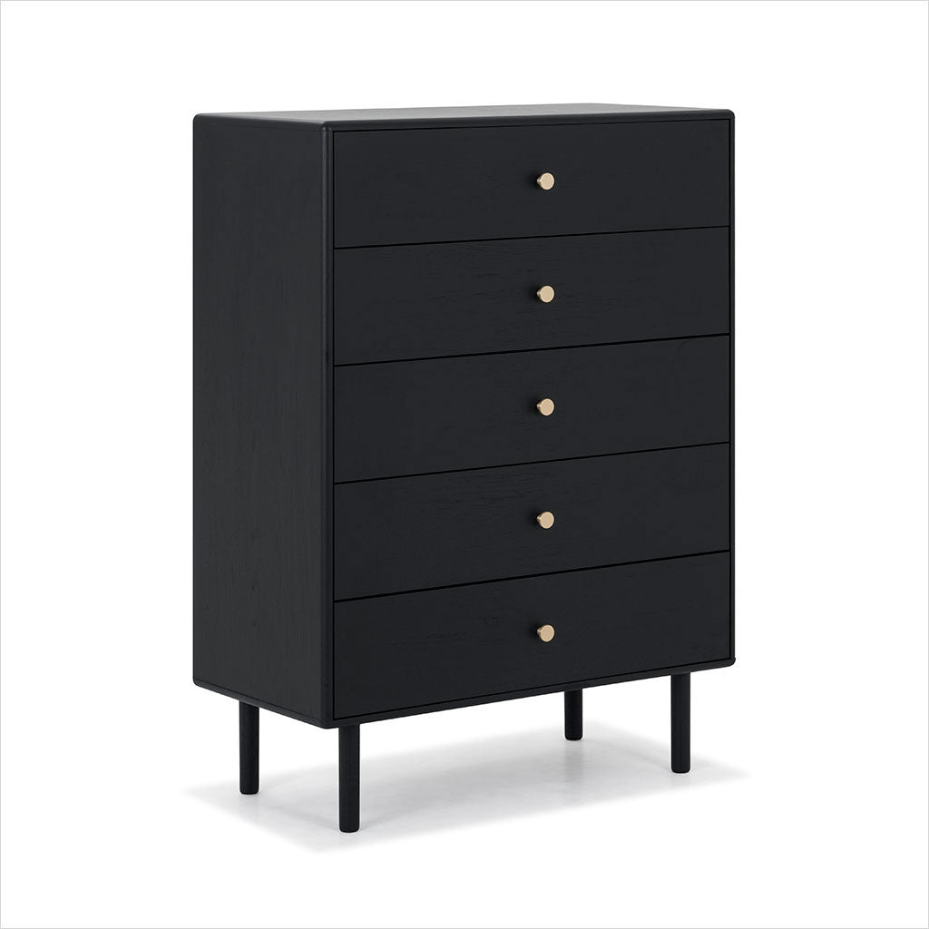 Lucerne High Chest - Black