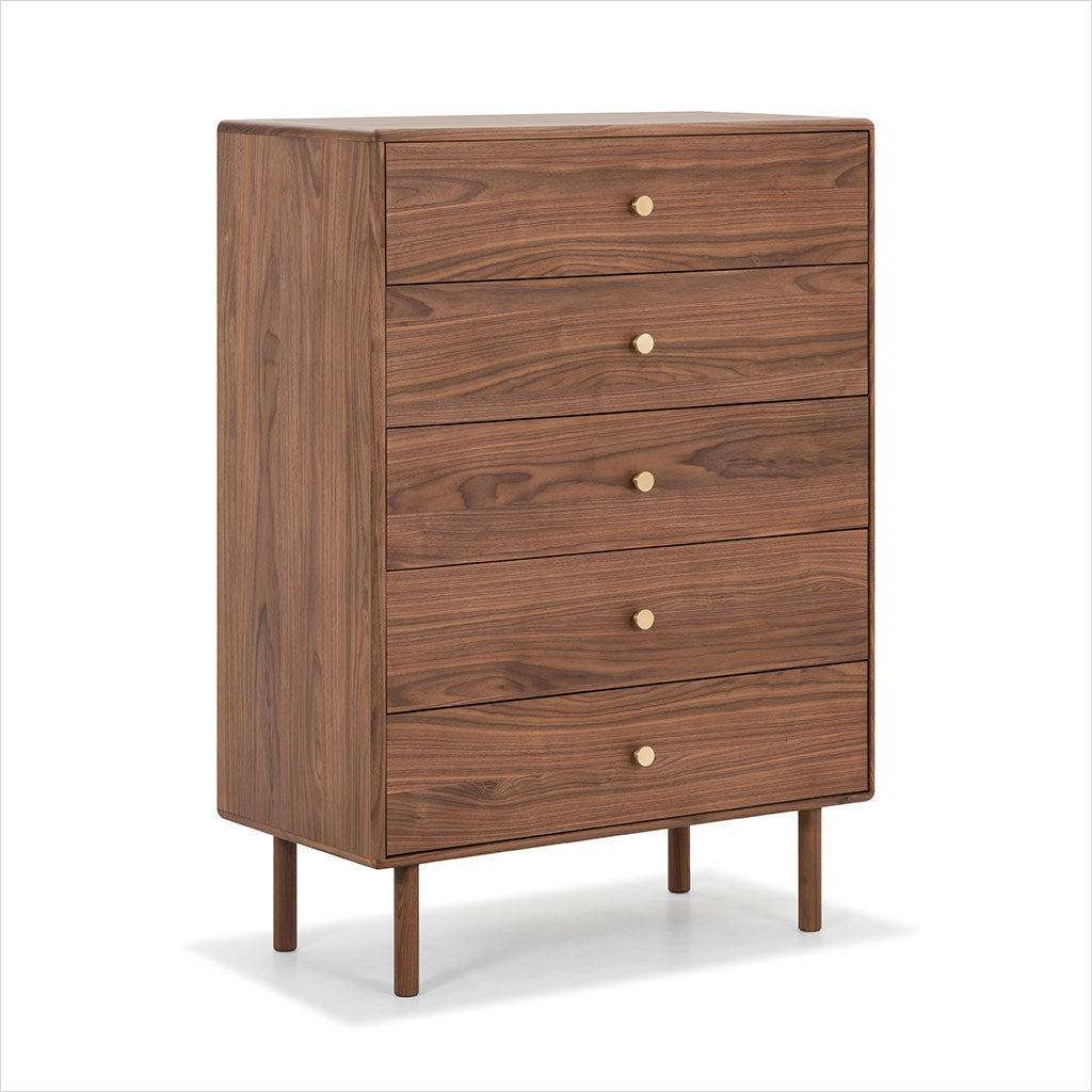 Lucerne High Chest - Walnut