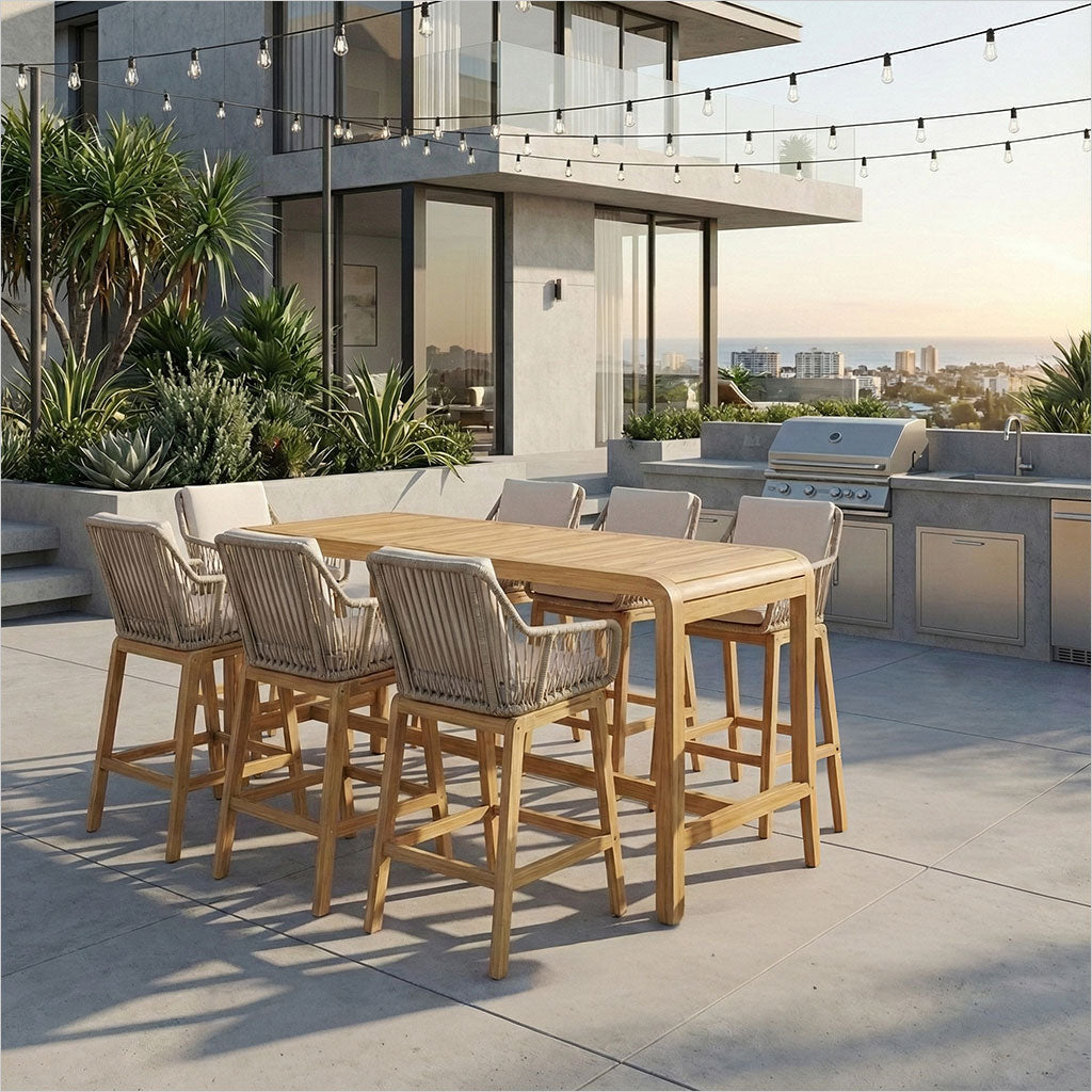 Beacon Bar Table - Teak