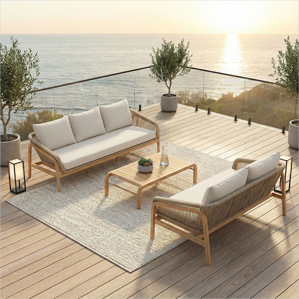 Beacon 3-Seat Sofa - Teak