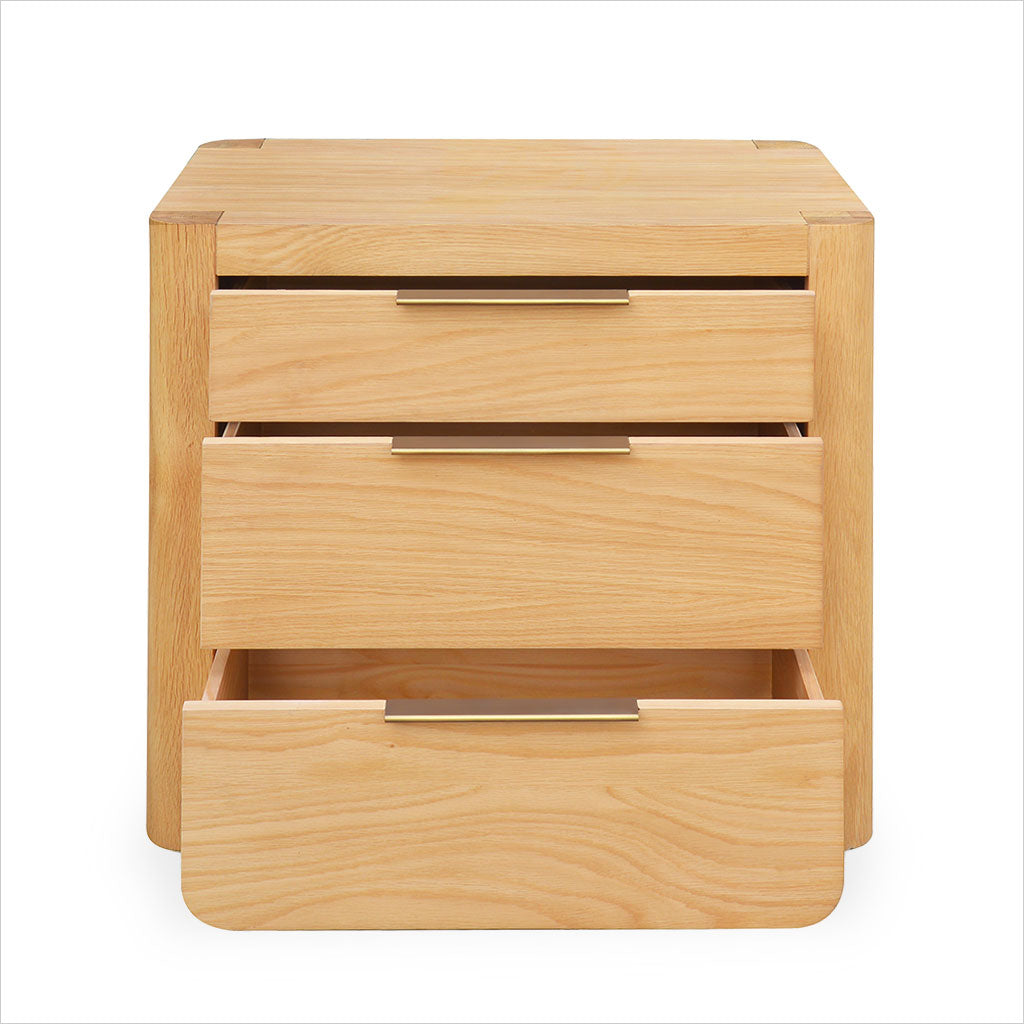 Luna Nightstand White Oak Scan Design Modern and Contemporary