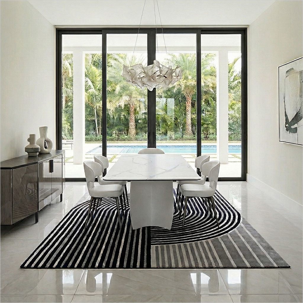 Ray Dining Chair - Off White Titanium