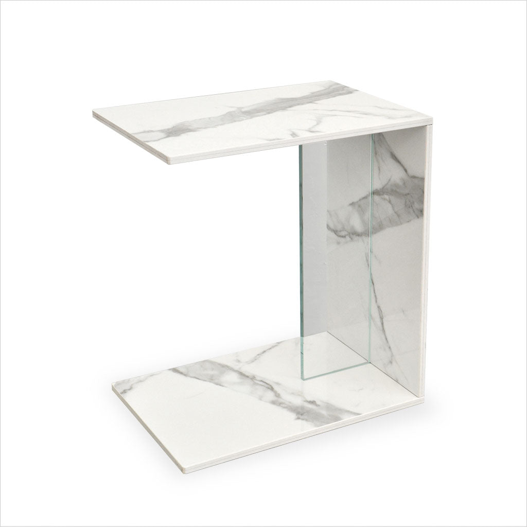 Luigina End Table - Estatuario