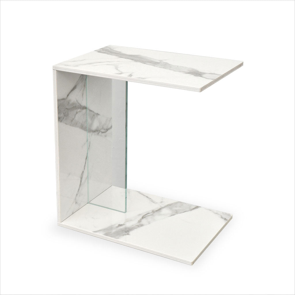Luigina End Table - Estatuario