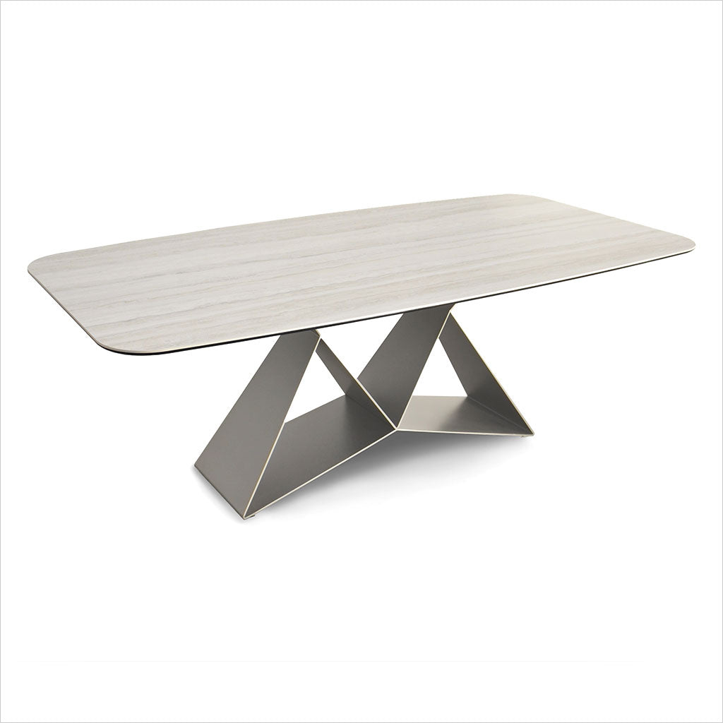 Terenzio Dining Table - Travertine