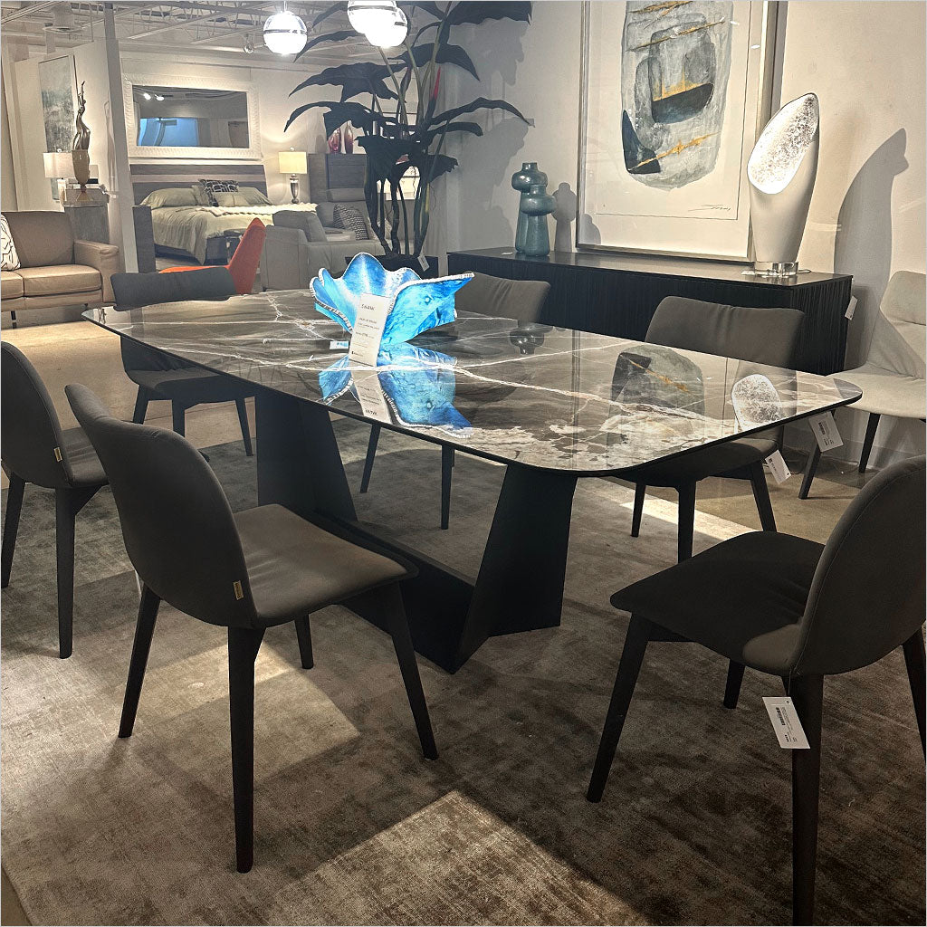 Vincita II Dining Table - Black Onyx