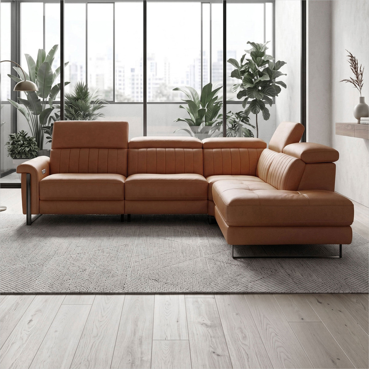 Continental Sectional - Cognac