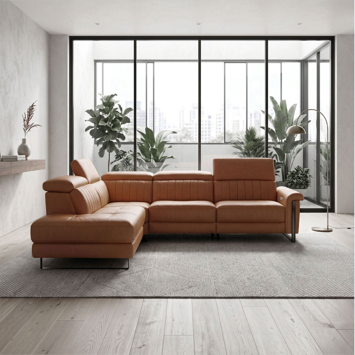 Continental Sectional - Cognac