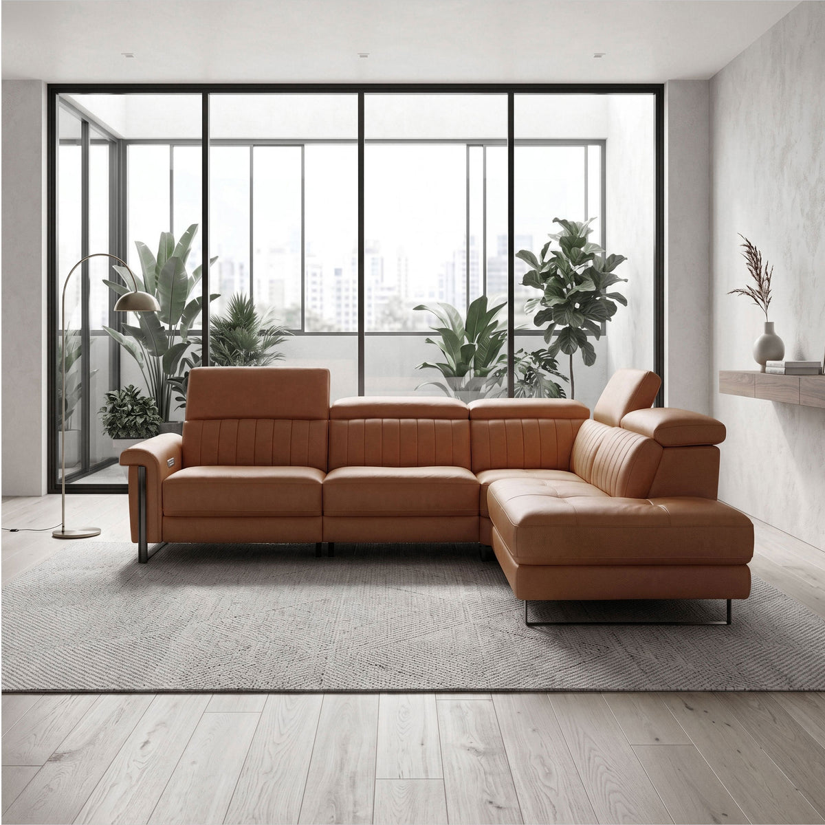 Continental Sectional - Cognac
