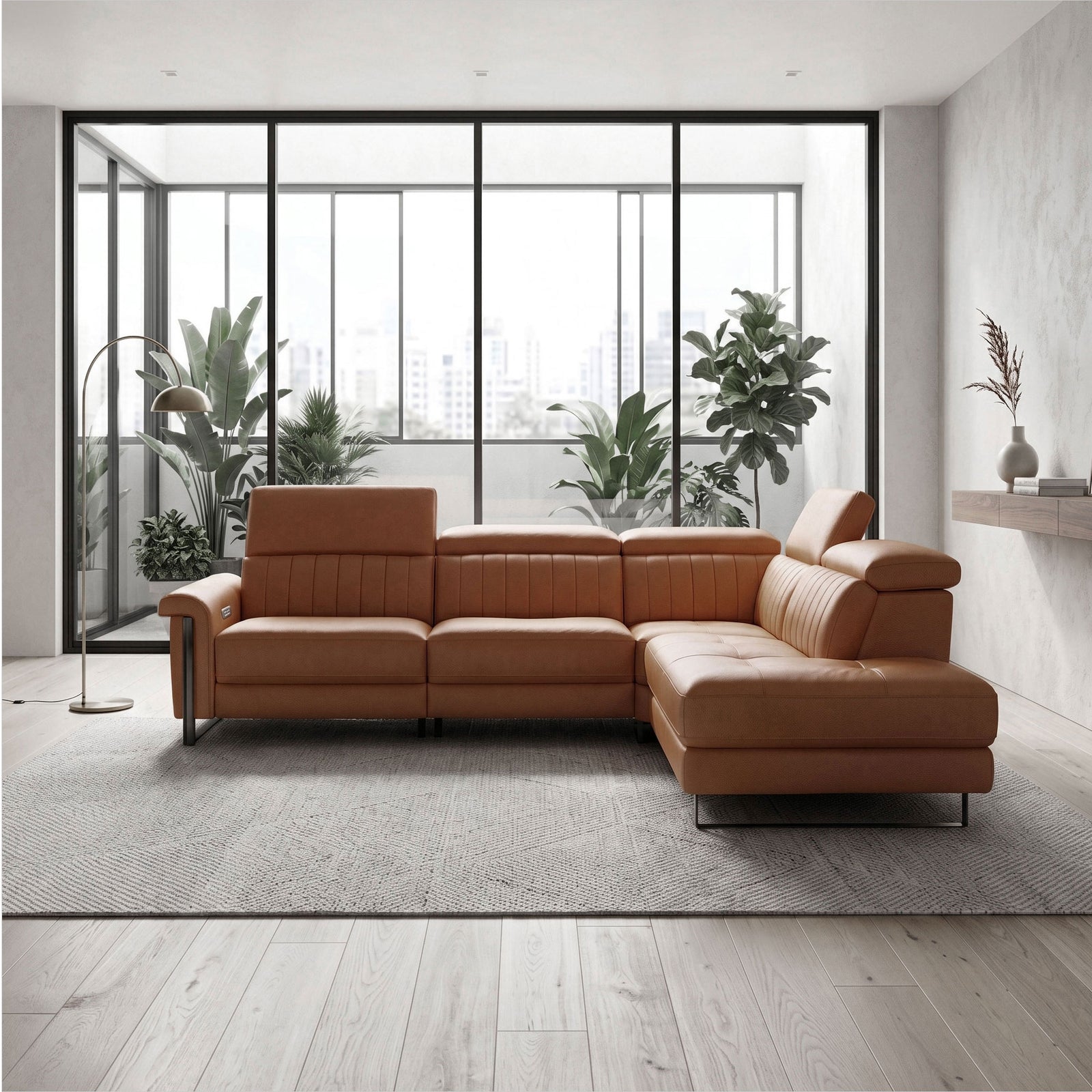 Continental Sectional - Cognac