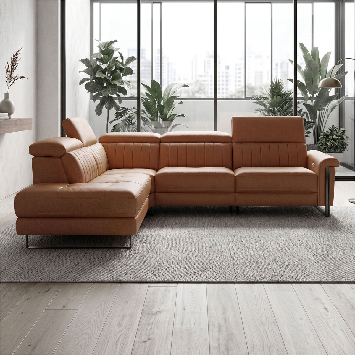 Continental Sectional - Cognac