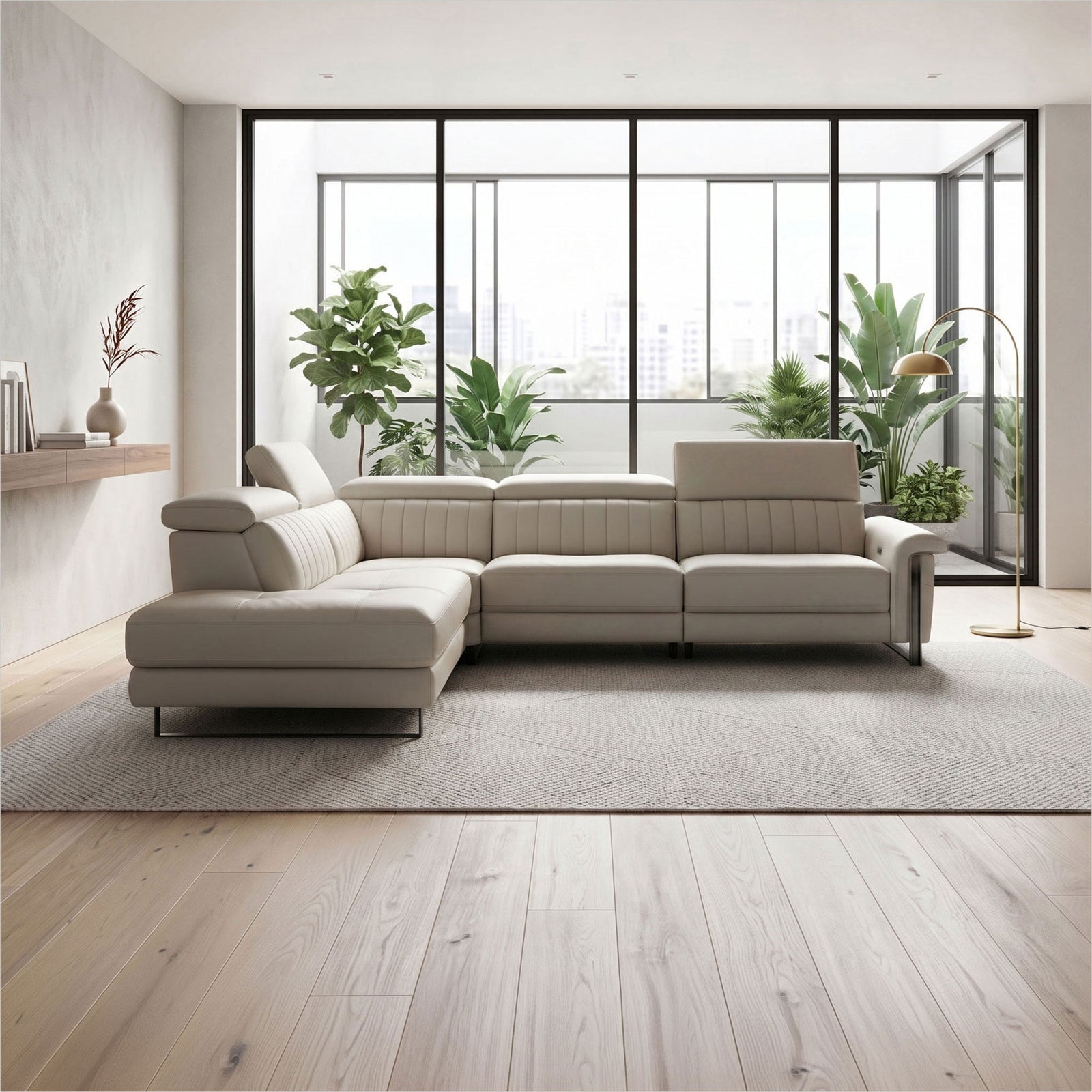 Continental Sectional - Light Grey