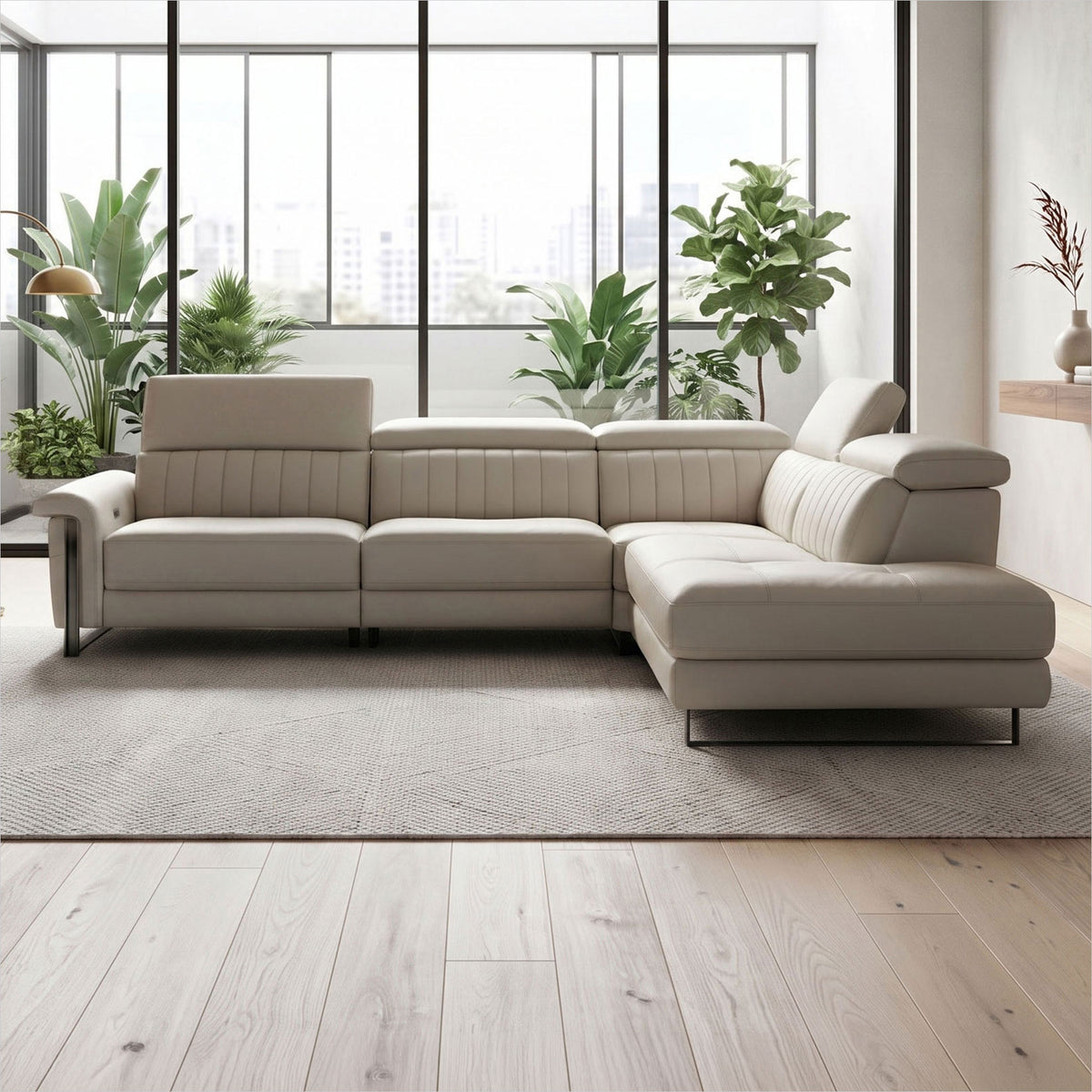 Continental Sectional - Light Grey