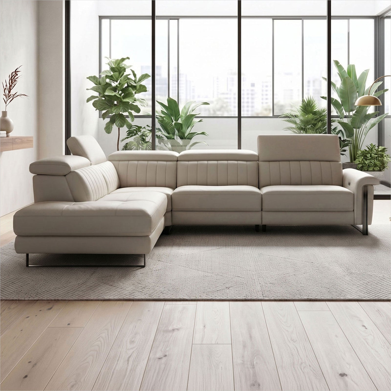 Continental Sectional - Light Grey