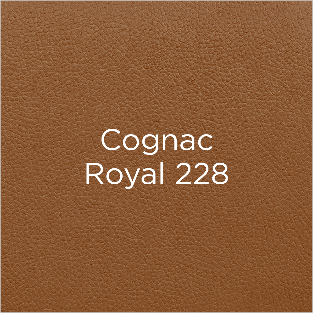 cognac Royal 228 leather swatch