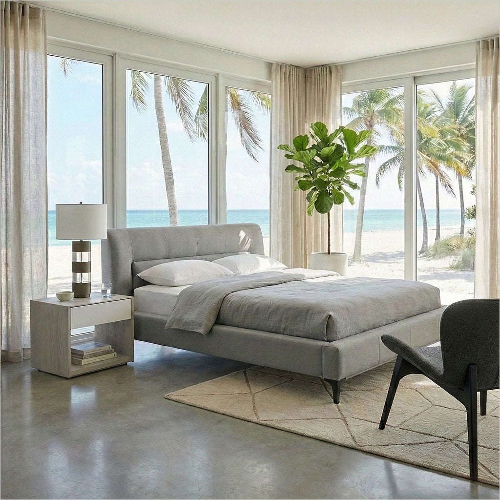 Genoa Bed - Dark Grey