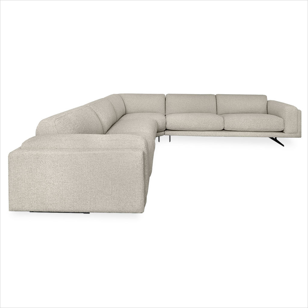 Nabu Sectional - Sand Fabric
