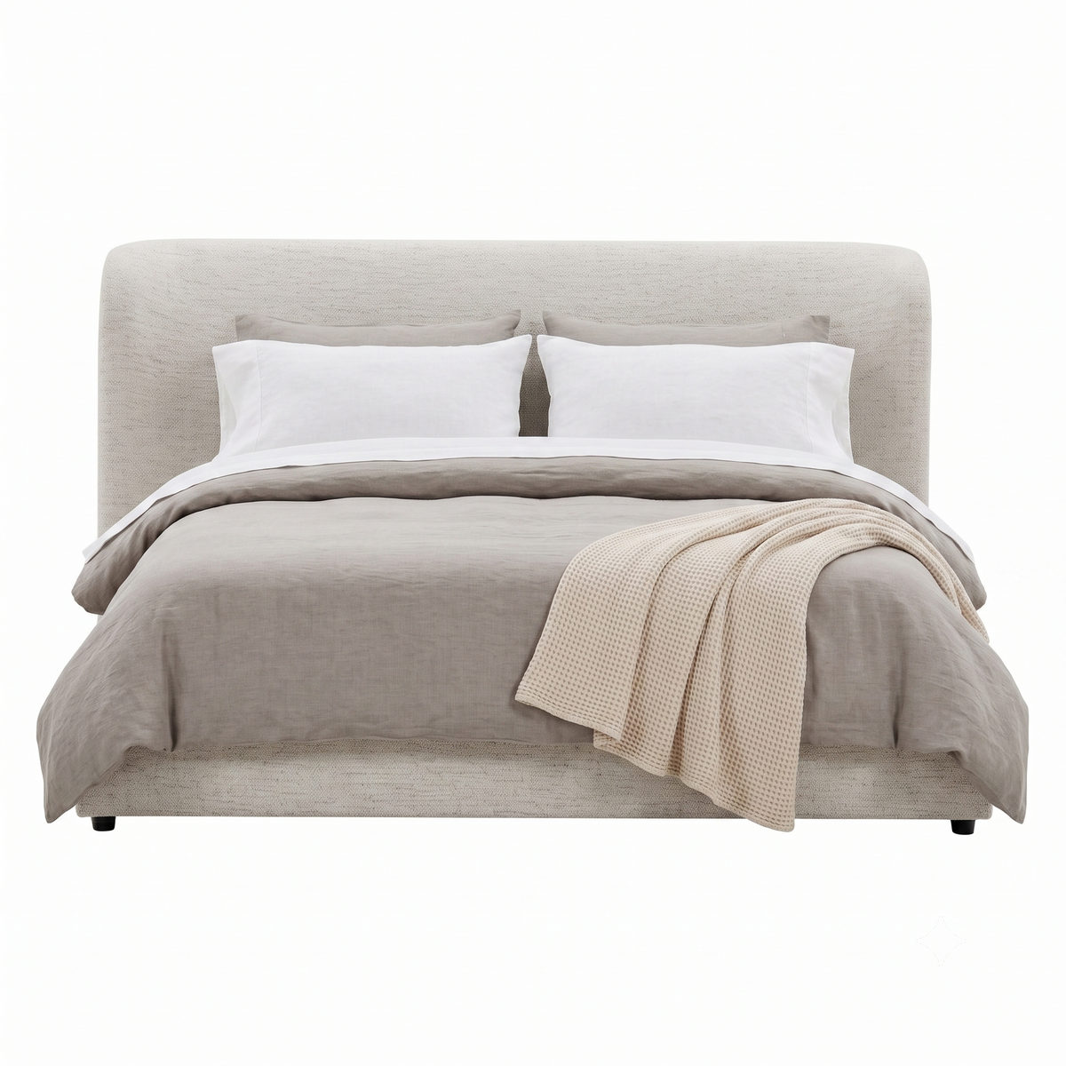 Anderson Bed - Nomad Snow Fabric