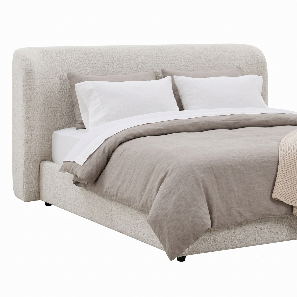 Anderson Bed - Nomad Snow Fabric