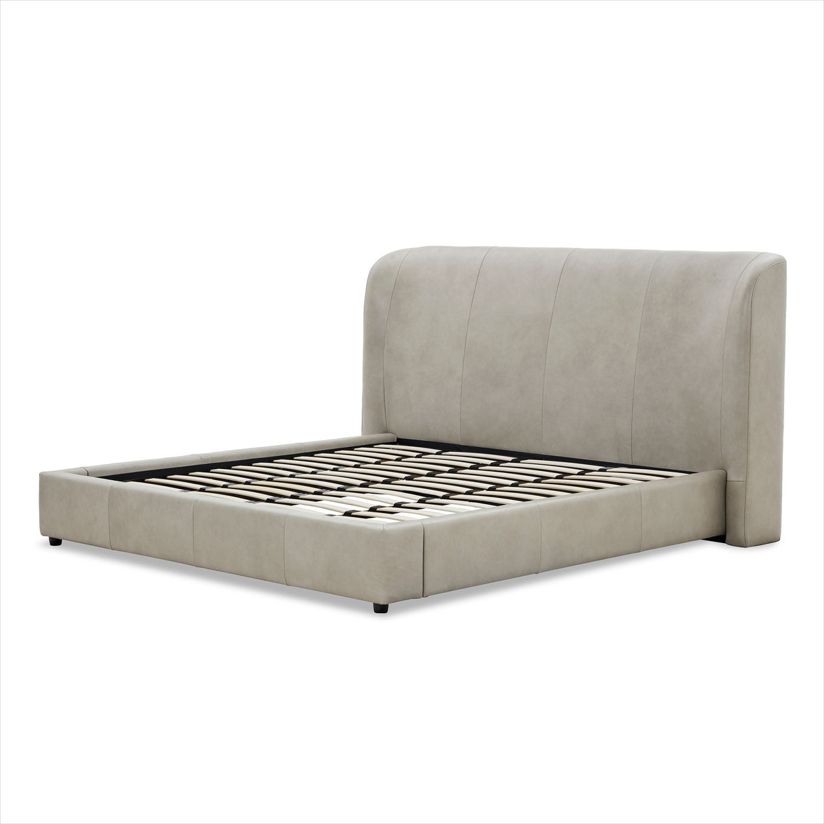 Anderson Bed - Finch Slate Leather